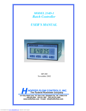 Hoffer 214D-1 User Manual