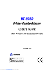 Epson BT-0260 User Manual