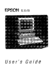 Epson EL 3S/33 User Manual