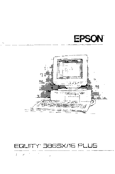 Epson EQUITY 386SX/16 PLUS User Manual