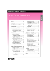Epson R340 - Stylus Photo Color Inkjet Printer Basic Operation Manual