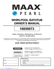 Pearl Baths MAAX Pearl 10050073 Owner's Manual