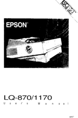 Epson LQ 870 - B/W Dot-matrix Printer User Manual