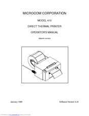 Microcom 410 Operator's Manual