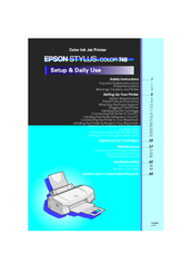 Epson 740 Series Setup & Daily Use