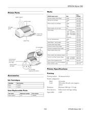 Epson C11C418001 - Stylus C60 Inkjet Printer User Manual