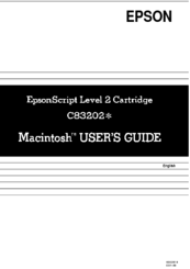 Epson MACLP3 (Talk for Laser Printers) User Manual