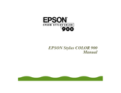 Epson STYLUS900 - Stylus Color 900 Inkjet Printer Manual