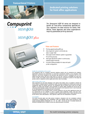 Epson Compuprint MDP40B Technical Specifications
