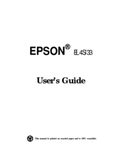 Epson EL 4S User Manual