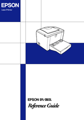 Epson EPL 5800 - B/W Laser Printer Reference Manual