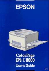 Epson ColorPage EPL-C8000 User Manual