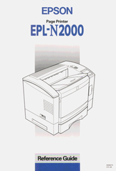Epson EPL-N2000 Reference Manual