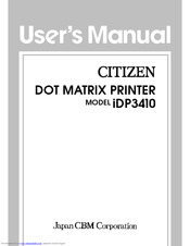 Citizen iDP3410S/C User Manual