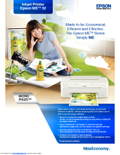 Epson ME 32 Brochure & Specs