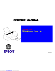 Epson Photo750 Service Manual