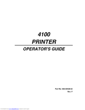 Epson PowerLite 4100 Operator's Manual