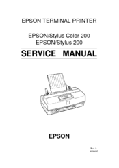 Epson Stylus Color 200 Service Manual