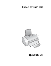 Epson C11C616001 - Stylus C68 Color Inkjet Printer Quick Manual