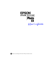 Epson Stylus Photo EX User Manual