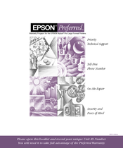 Epson Stylus Pro Series Specification Sheet