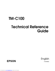 Epson TM-C100 Technical Reference Manual