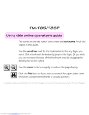 Epson TM-T85P Operator's Manual