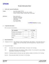 Epson T060220 Product Information Sheet