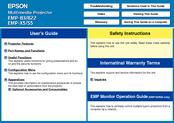 Epson EMP-X5/S5 User Manual