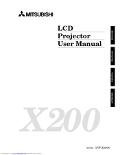 Mitsubishi LVP-X200A User Manual