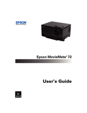Epson V11H257220 - MovieMate 72 LCD Projector User Manual