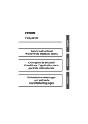 Epson 402169004 Safety Instructions