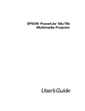 Epson EMP 30 - PowerLite 50c XGA LCD Projector User Manual