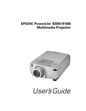 Epson 8100i - PowerLite XGA LCD Projector User Manual