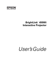 Epson BrightLink 450Wi - Interactive Projector User Manual