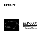 Epson Elp-3000 Owner's Manual