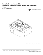 PEERLESS ELPMBPRG Installation And Assembly Manual