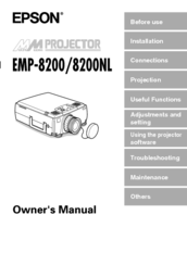 Epson EMP-8200 - XGA LCD Projector Owner's Manual