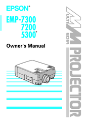 Epson EMP 5300 - SXGA LCD Projector Owner's Manual