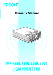 Epson EMP-7550 - XGA LCD Projector Owner's Manual