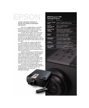 Epson PowerLite 7300 Specifications & Instructions