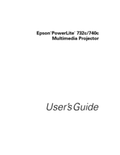 Epson 740c - PowerLite XGA LCD Projector User Manual