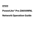 Epson PowerLite Pro Z8050WNL Network Operation Manual