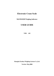 Yaohua Weighing System XK3190-H2B User Manual