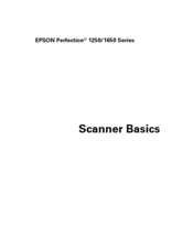 Epson PERFECTION 1650 Basic Manual