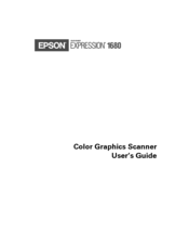 Epson G780B User Manual