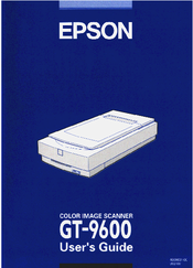 Epson GT-9600 User Manual