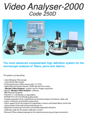 Mesdan Video Analyser-2000 Product Manual