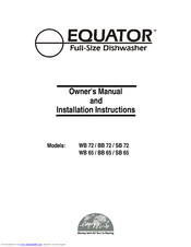 Equator SB 65 Owner's Manual And Installation Instructions