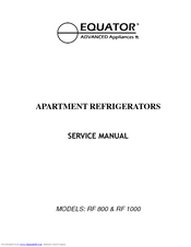 Equator RF 800 Service Manual